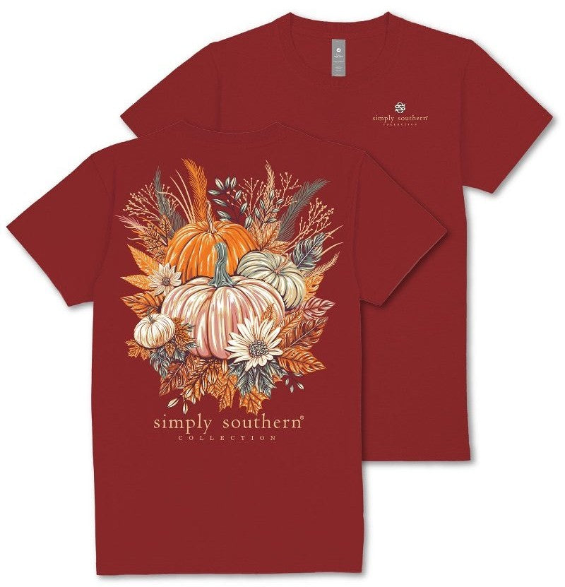 Fall Harvest - Pumpkins - Leaves - SS - F25 - Adult T-Shirt