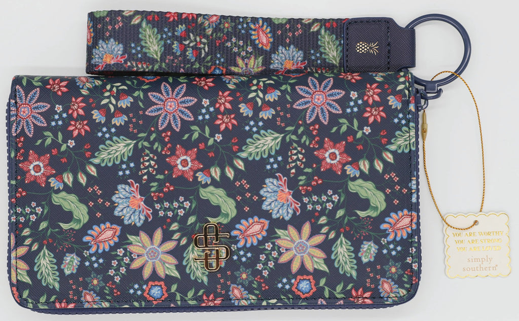Designer Print Wallet with Matching Key Fob - F25 - Simply Southern