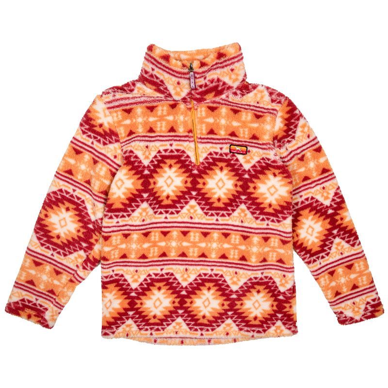 Simply Classic Sherpa Orange Tirbe - Pullover - F23 - Simply Southern