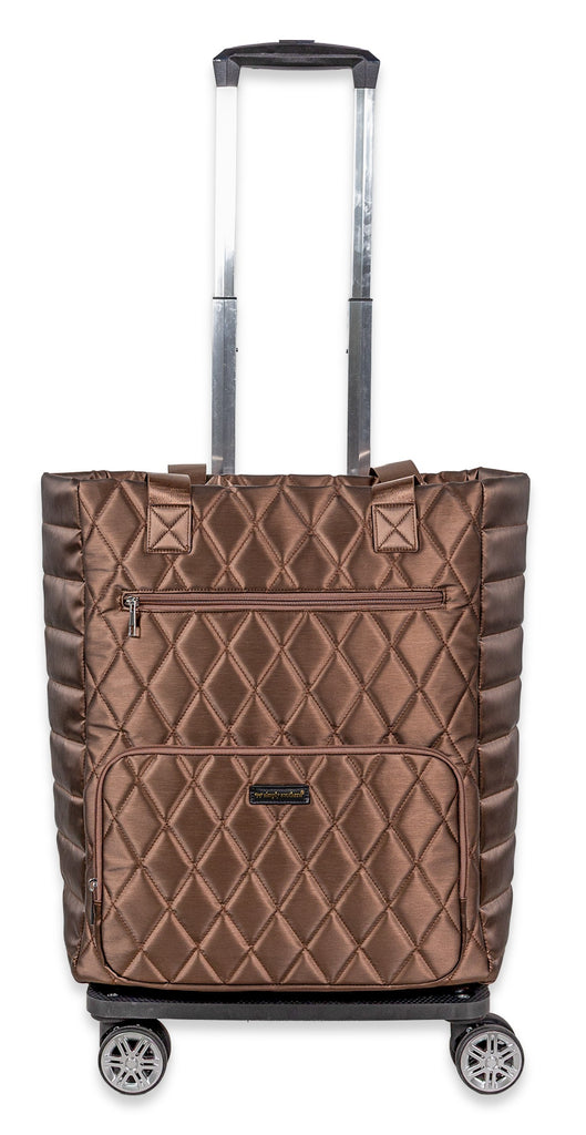 Swirl Quilted Convertible Rolling Tote - F26 - Simply Southern