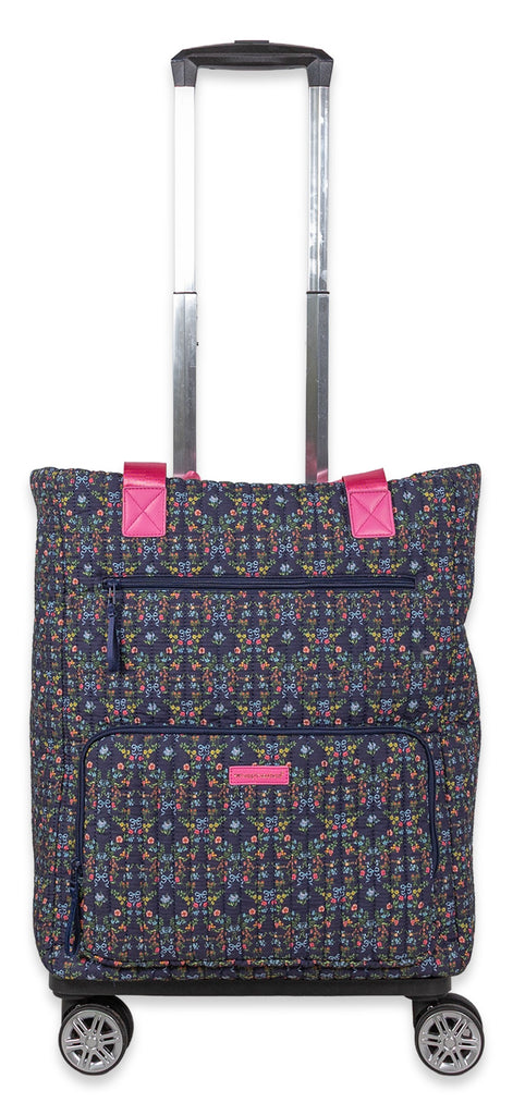 Swirl Quilted Convertible Rolling Tote - F26 - Simply Southern