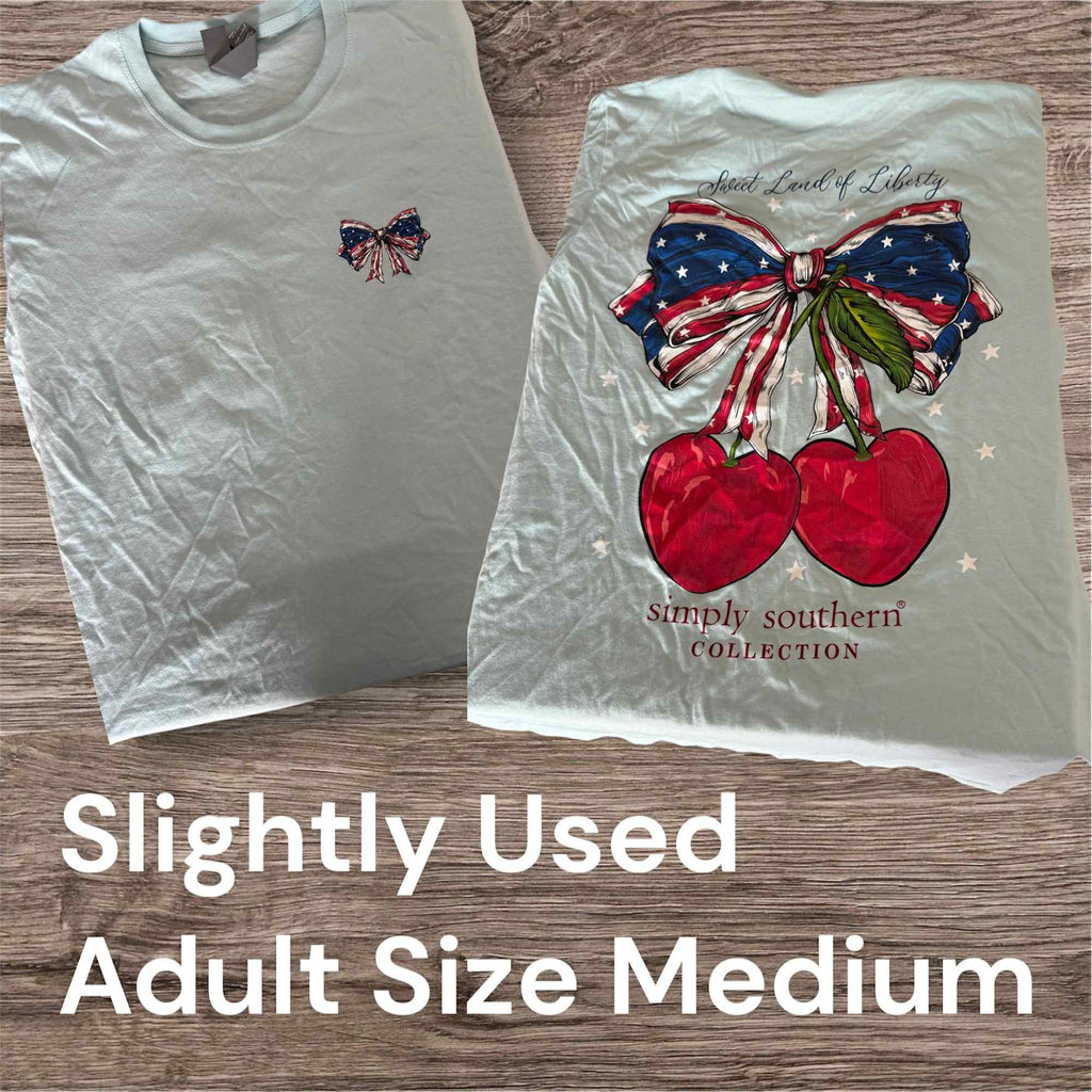 Slightly Used Simply Southern T-Shirt - Sweet - Adult Size Medium - (M120)