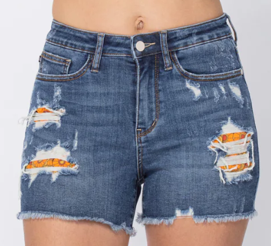 Jenah Printed Pocket Lined Shorts - 150135 - Judy Blue