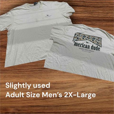 Simply Southern - Short Sleeve Shirt - Country Club - Slightly Used-Adult Size 2XL (M18)