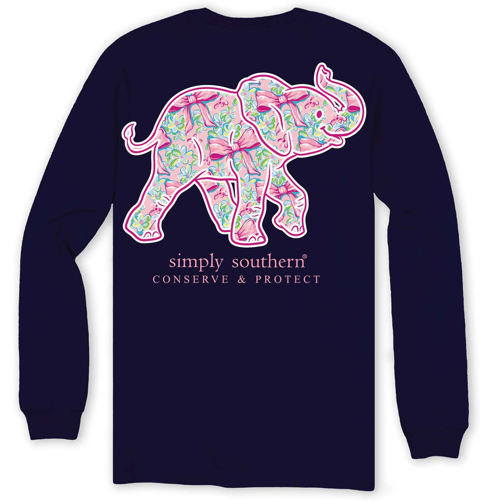 Elephant - Hairbows - Conserve and Protect - SS - F24 - YOUTH Long Sleeve