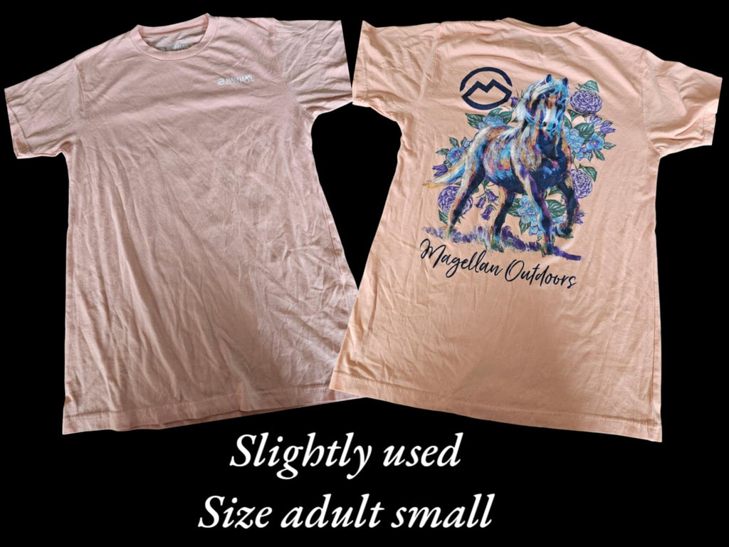 Magellan Outdoors - Short Sleeve Shirt - Horse- Adult Size Small (M40)