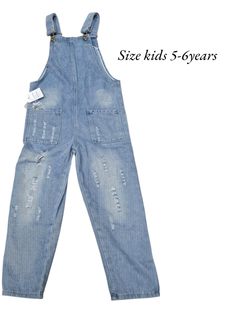 BNWT Peacolate kids overalls size 5-6 years (M8)