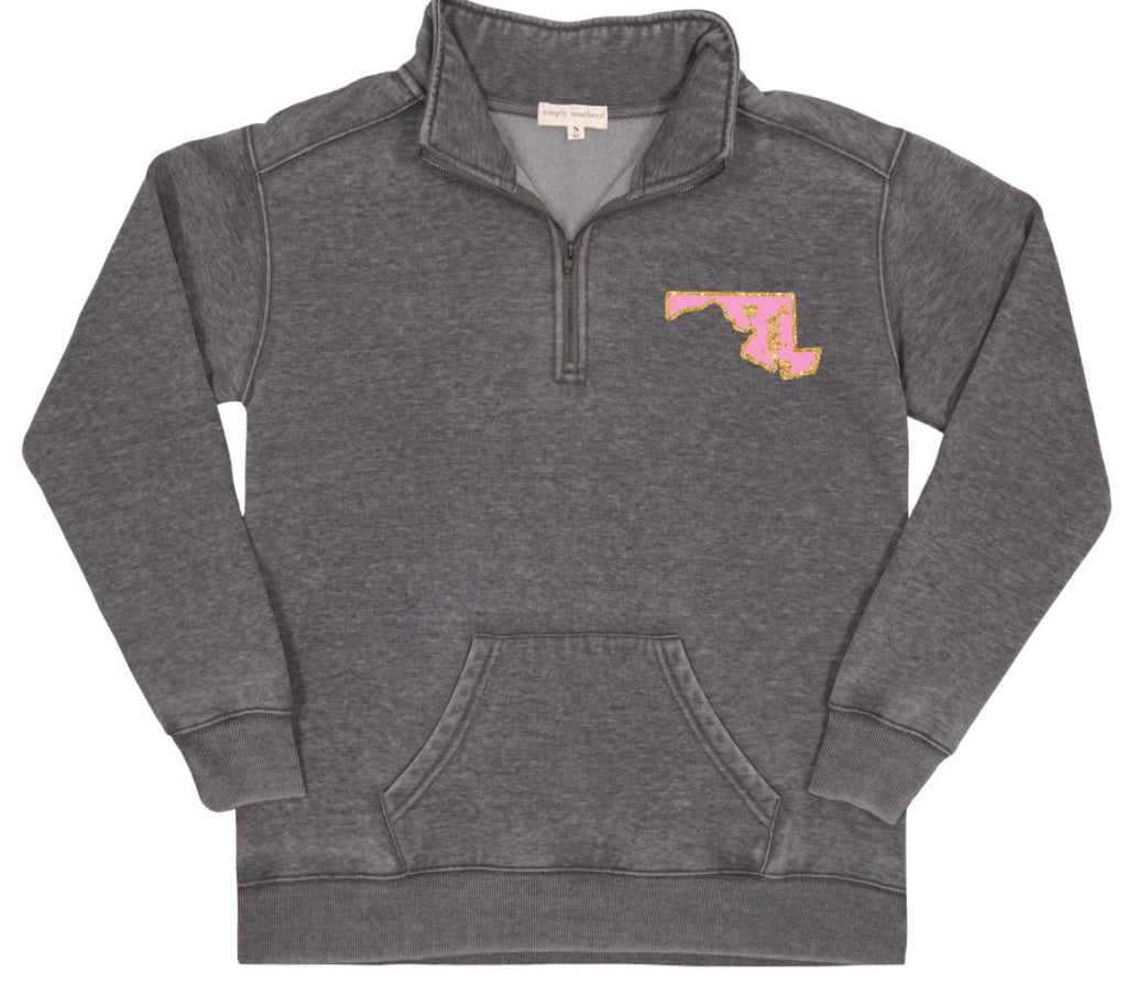 Quarter Zip Pullover - MD - Maryland - SS - F22 - Adult Pullover