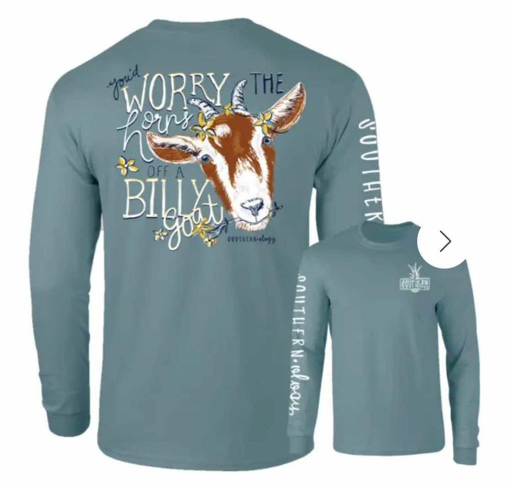 You'd Worry The Horns Off A Billy Goat - Adult Long- Southernology
