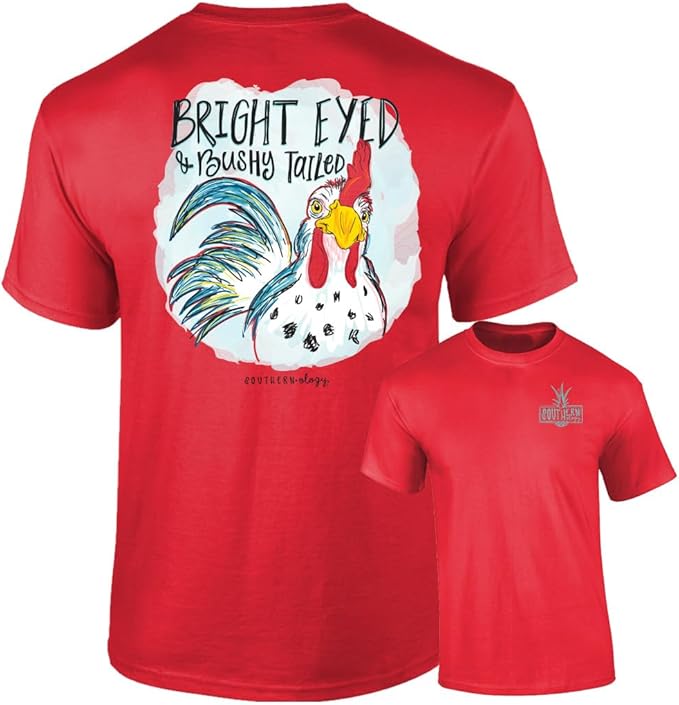 Bright Eyed & Bushy Tailed Rooster - Adult T-Shirt - Southernology