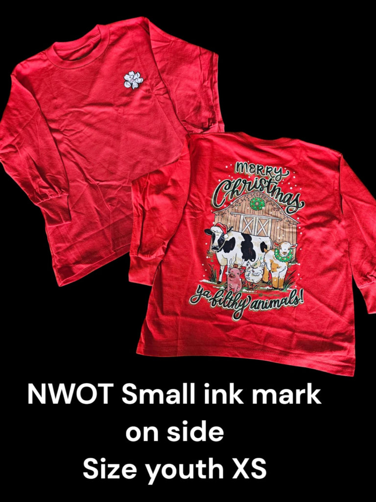 NWOT It's A Girl- Long Sleeve shirt - Filthy Animals - Size Youth X-Small (M45)