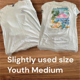 Slightly Used Simply Southern T-Shirt - Keep Moving Forward - Youth Size Medium - (M129)