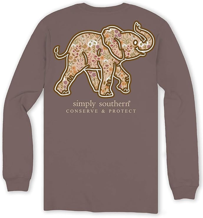 Elephant Wild Flowers - SS - F24 - YOUTH Long Sleeve