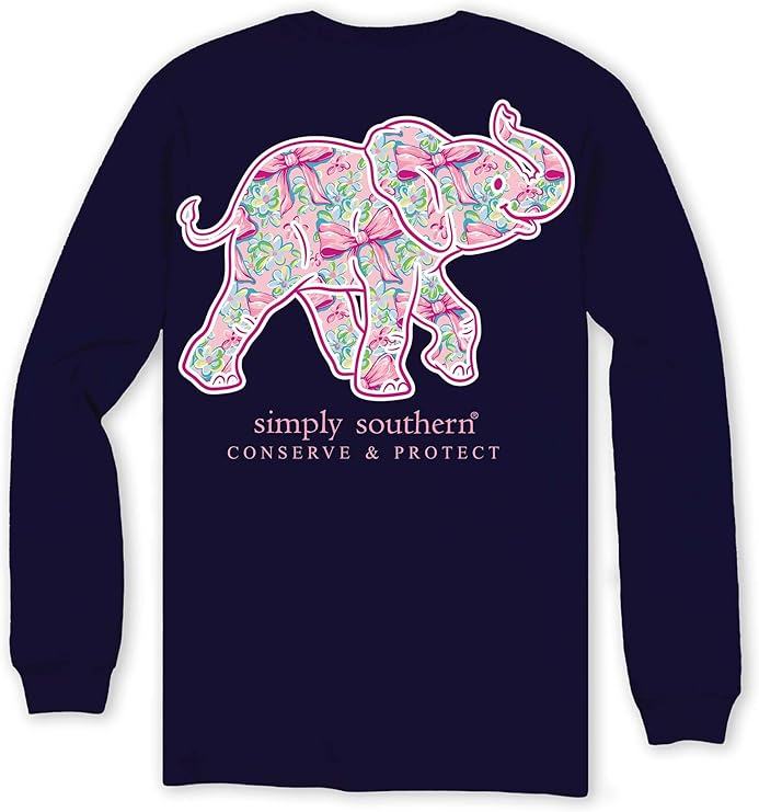 Elephant - Hairbows - Conserve and Protect - SS - F24 - YOUTH Long Sleeve