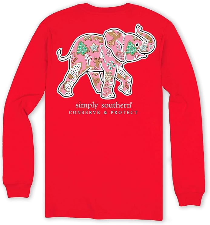 Elephant - Christmas Theme - SS - F24 - YOUTH Long Sleeve