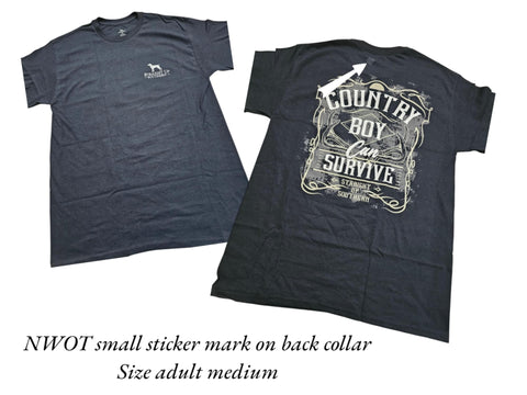 Slightly Used Simply Southern T-Shirt - No Hurries No Worries - Adult Size Medium - (M135)