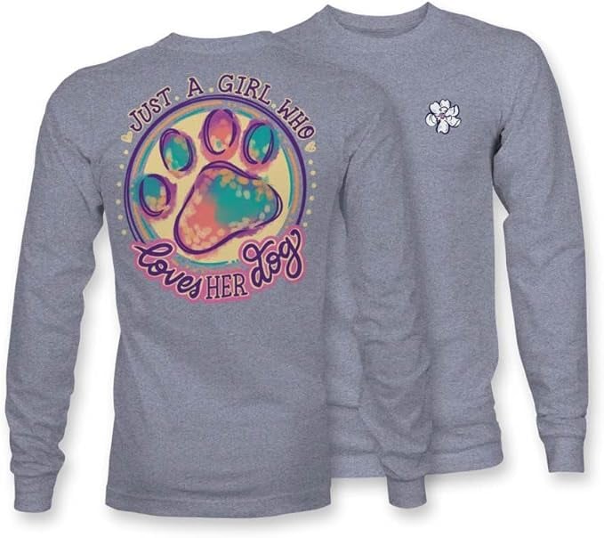 Just A Girl Who Loves Her Dog - Adult Long Sleeve - Itsa Girl Thing