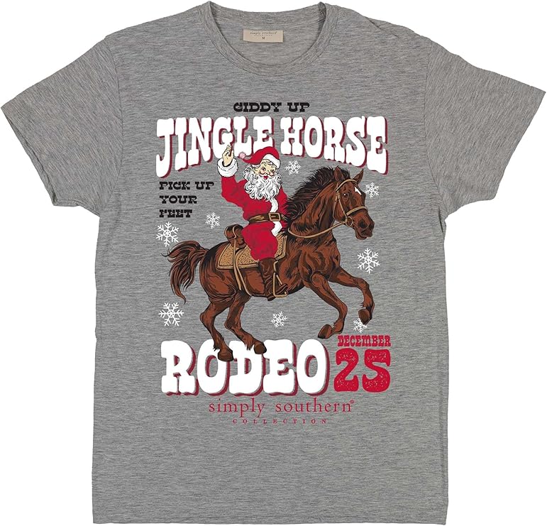 Jingle Horse Rodeo - Giddy Up -Santa Claus - Christmas - December 25 - F24 - SS - YOUTH T-Shirt