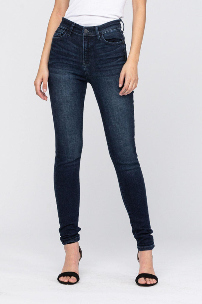 Hi-Rise Super Dark Skinny Jeans - 82132 - Judy Blue