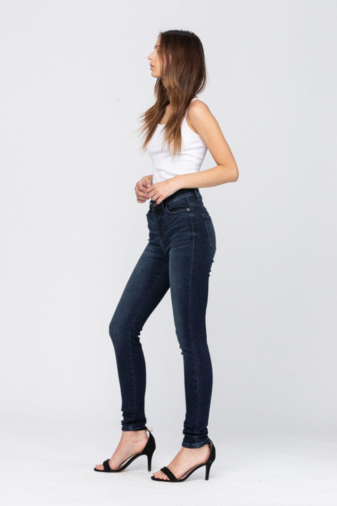 Hi-Rise Super Dark Skinny Jeans - 82132 - Judy Blue