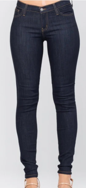 Dark Denim Skinnies Jeans - 8376 - Judy Blue