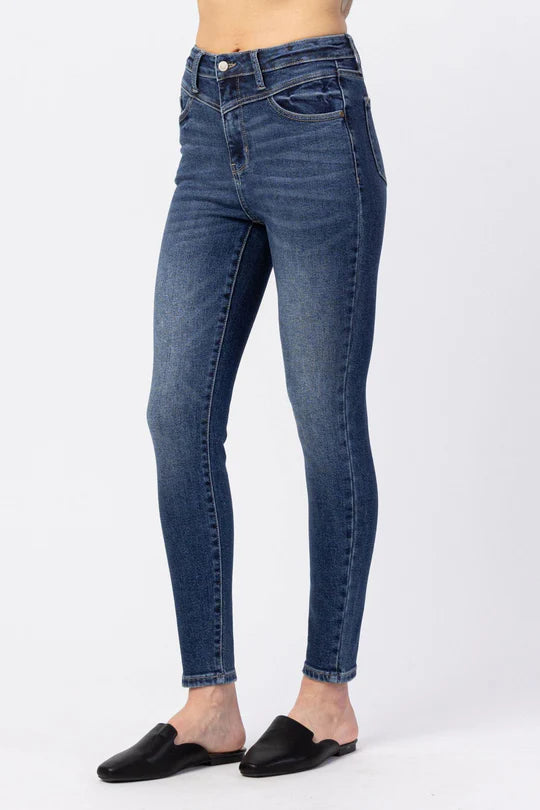 Hi-Rise Front Yoke Skinny Jeans - 88364 - Judy Blue