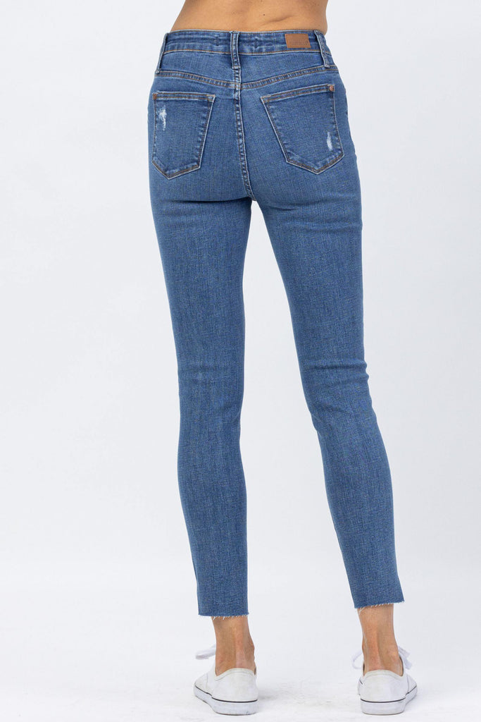 Hi-Waisted Dandelion Embroidery Skinny Jeans - 88415 - Judy Blue