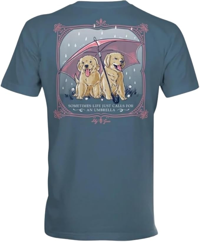 Sometimes Life Just Call for an Umbrella - Dogs - Adult T-Shirt - Lily Grace