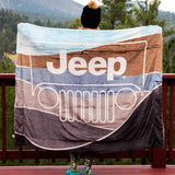 Mountain Grille Sherpa Throw Blanket - Jeep®