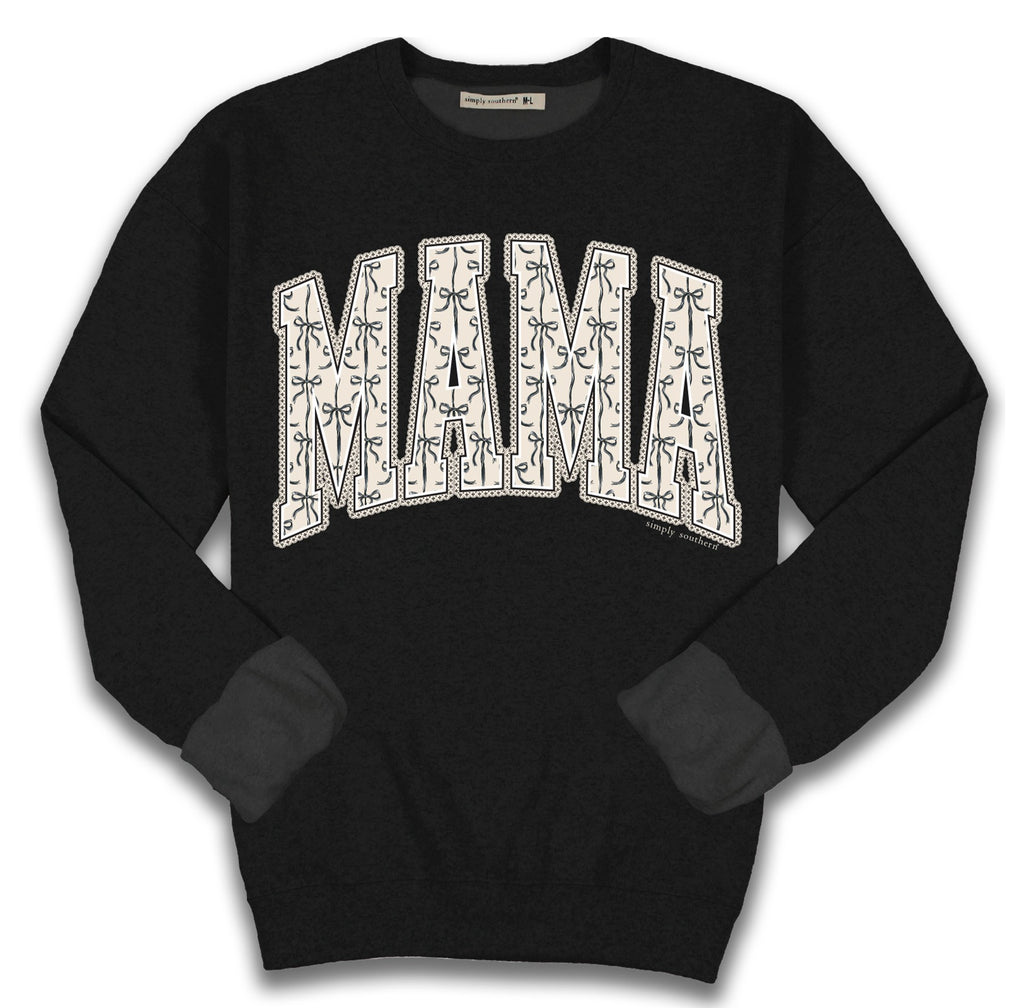 Mama - Bows - Crew Neck Sweatshirt - F25 - Adult Crew