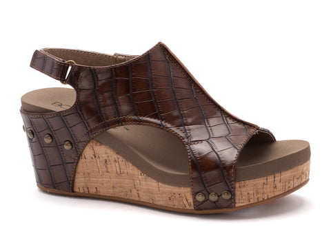 Carley Mixed Berry Glitter Smooth Sandal - Boutique by Corkys
