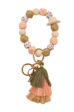 Bead Bangle Silicone - F23 - SS