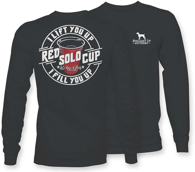 I Lift You Up - Red Solo Cup - I Fill You Up - SUS - Adult Long Sleeve