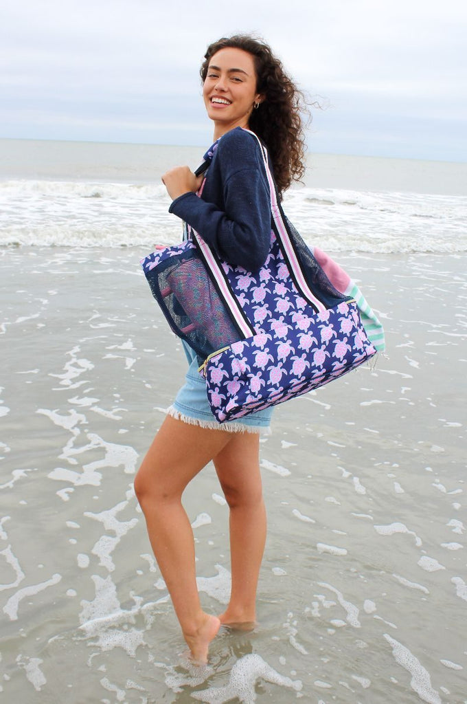 Cooler Mesh Bag with Carry Handles - S24 - Simply Southern