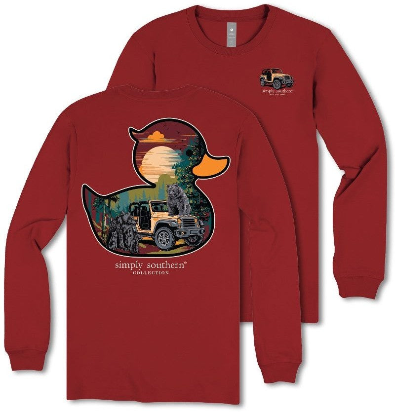 Duck - Black Bears - Mountain - Moon - Off Road Vehicle - SS - F25 - Adult Long Sleeve