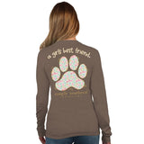 A Girl's Best Friend - Dog Paw Print - SS - F23 - Adult Long Sleeve