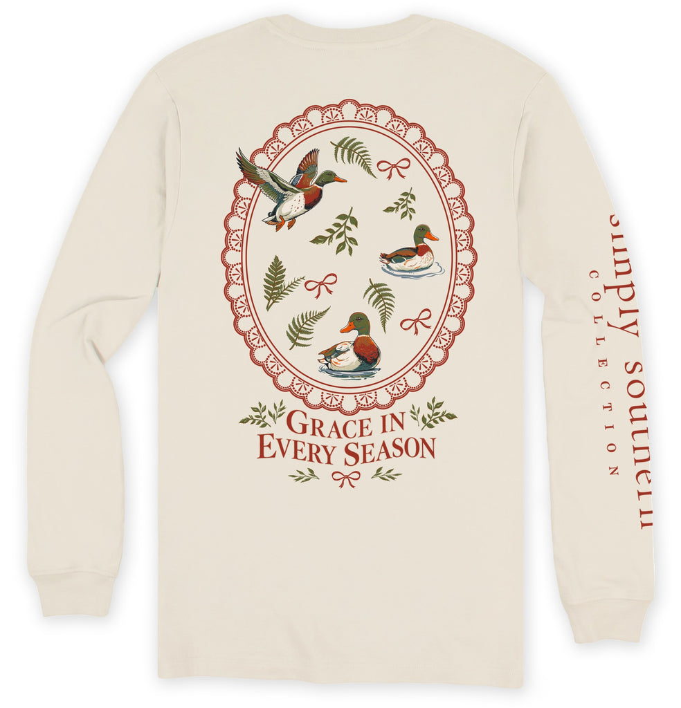 Grace in Every Season - Mallard Duck - SS - F26 - Adult Long Sleeve