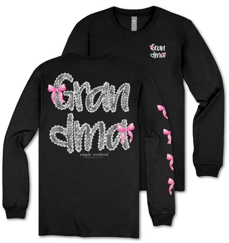 Grandma - Pink Bows - SS - F25 - Adult Long Sleeve