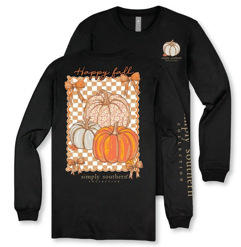 Happy Fall - Pumpkins - SS - F26 - Adult Long Sleeve