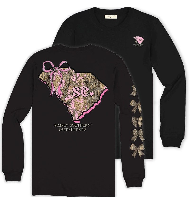 South Carolina Home - Camo - Bow - SS - F25 - Adult Long Sleeve