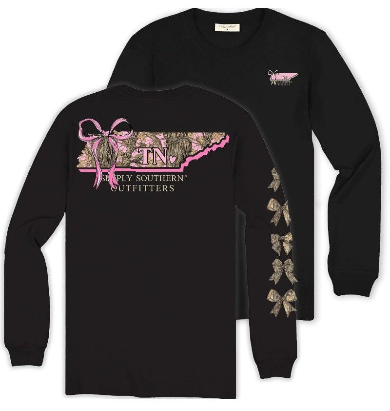 Tennessee Home - Camo - Bow - SS - F25 - Adult Long Sleeve