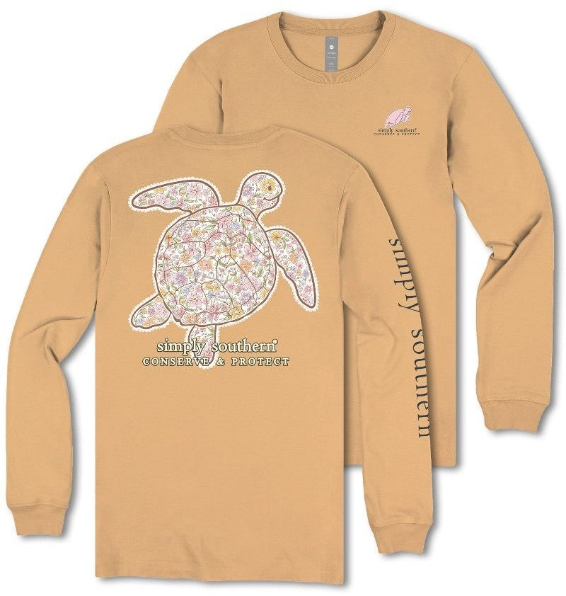 Track Turtle - Garden Flowers - Converse & Protect - SS - F25 - YOUTH Long Sleeve