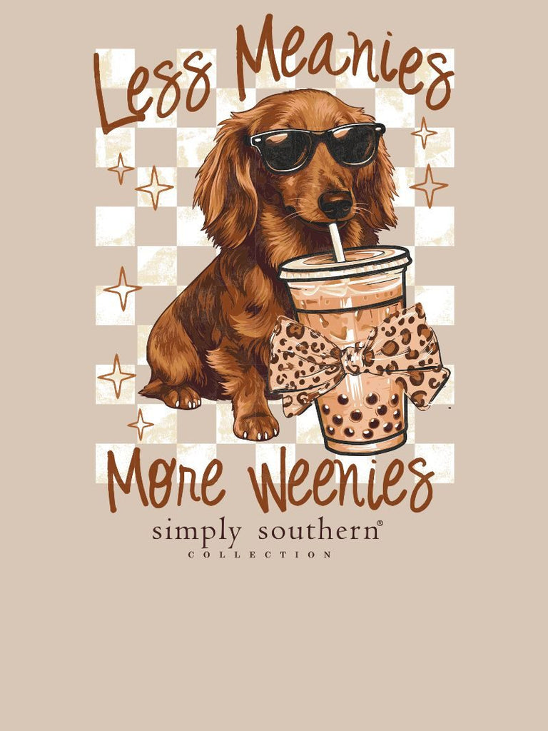 Less Meanies, More Weenies - Dachshund - Iced Coffee - SS - F25 - Adult Long Sleeve