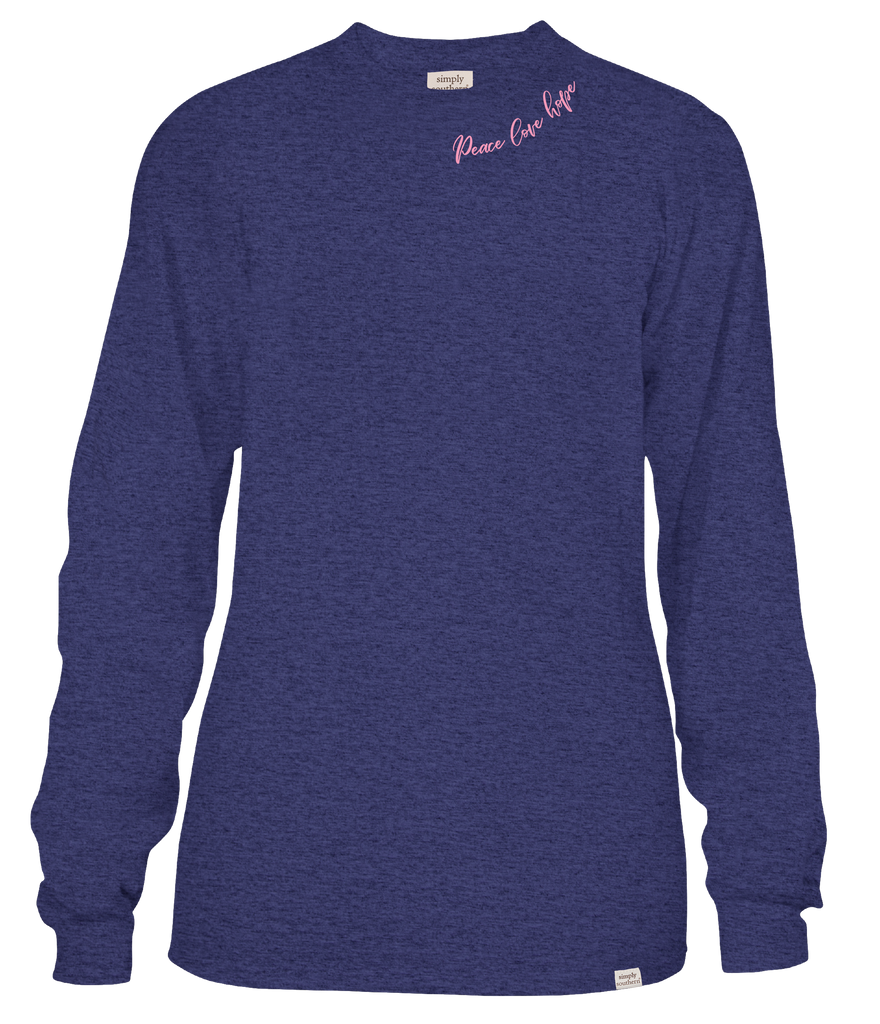 Think Pink - Ribbon - Breast Cancer Awareness - SS - Adult Long Sleeve