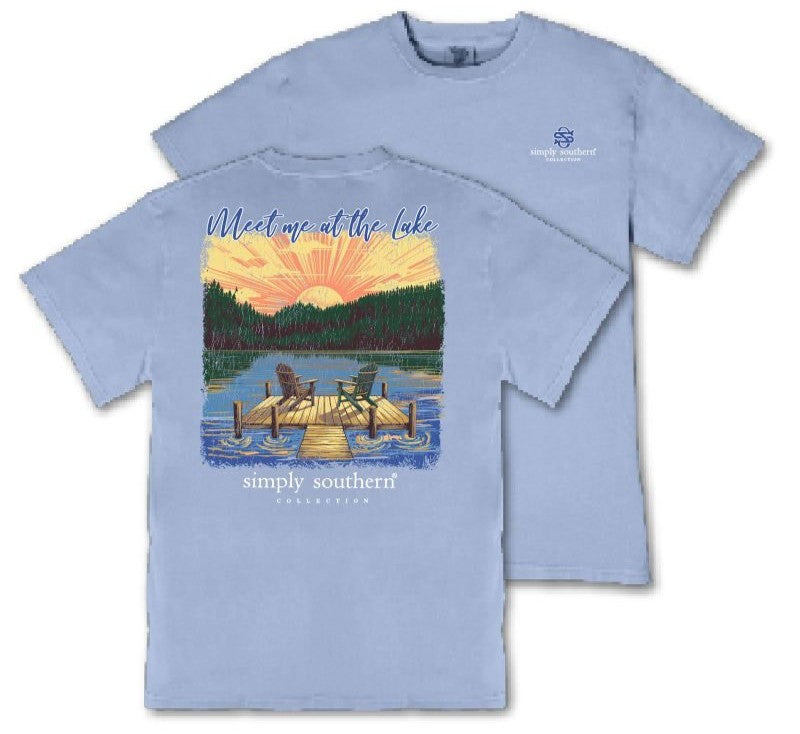 Meet Me At The Lake - Sunset - S26 - SS - Adult T-Shirt