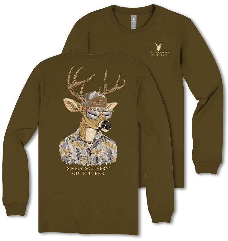Deer - Hunter - Camo - SS - F25 - Adult Long Sleeve