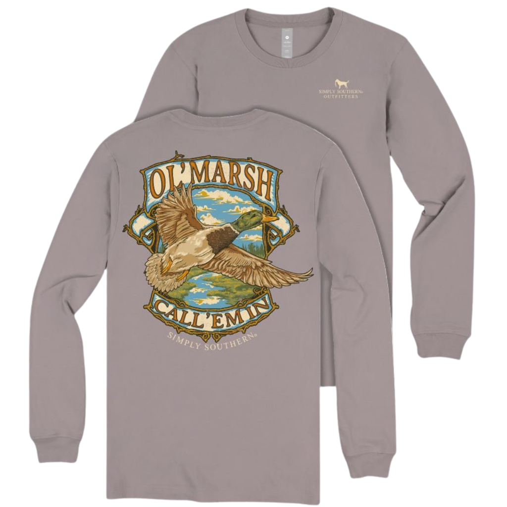 Ol'Marsh Call'em In - Duck - SS - F26 - Adult Long Sleeve