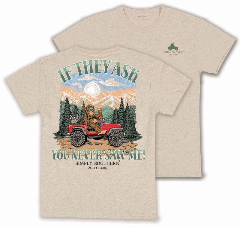 If They Ask You Never Saw Me - Sasquatch - SS - S25 - Adult T-Shirt