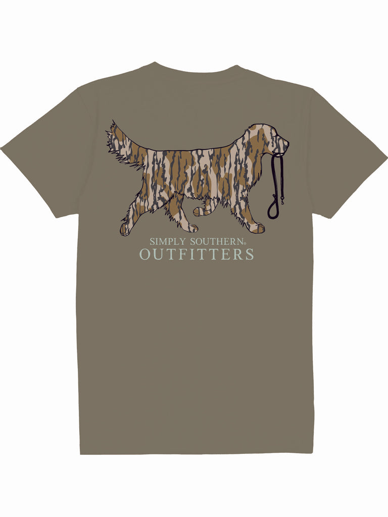 Tree Camo - Hunting Dog - S25 - SS - Adult T-Shirt