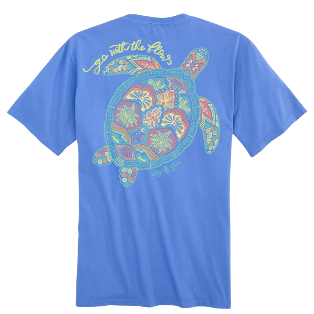 Go with The Flows - Sea Turtle - Adult T-Shirt - Lily Grace